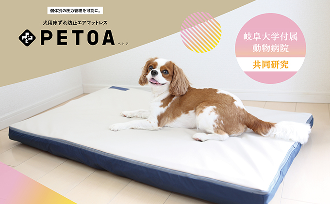 【ペット用品 犬】犬用床ずれ防止エアマット PETOA-ペトア- (小型犬用) ベージュ 活動的なワンちゃん向け