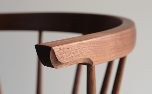 木工yamagen Crescent chair［walnut］【椅子 無垢 木 ウォールナット】|