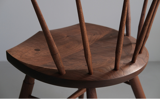 木工yamagen Crescent chair［walnut］【椅子 無垢 木 ウォールナット】|