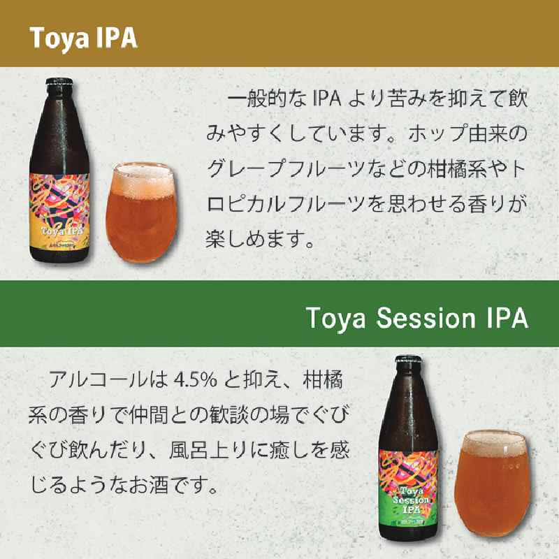 Lake Toya Beer クラフトビール 定番4種4本セット(紙コースター2枚付 