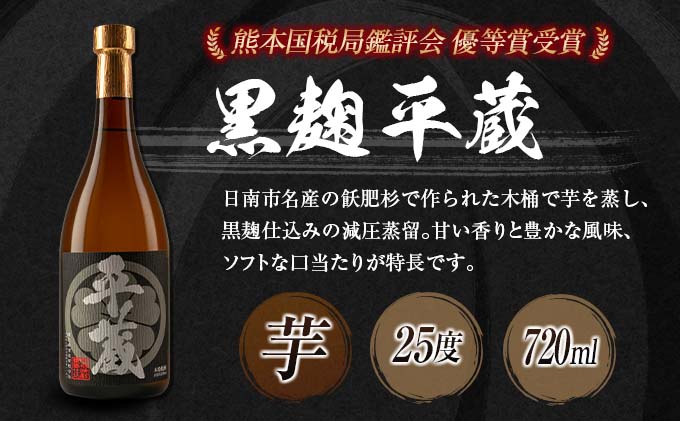 本格芋焼酎「平蔵飲み比べセット」合計12本(25度)　酒　アルコール　飲料　国産 HD2-23|櫻乃峰酒造有限会社