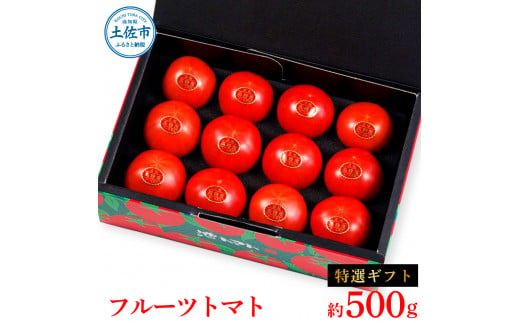 【高知県土佐市】<2026年1月下旬より発送>フルーツトマト特選ギフト約500g トマト フルーツトマト 池トマト 糖度10度以上 高糖度 高知県産 ギフト 箱入り 贈答用 贈り物 健康 美味しい ふるーつとまと お取り寄せグルメ