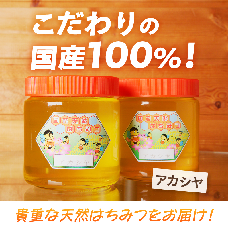 高見養蜂場 の 天然はちみつ (アカシヤ600g×2本)｜北海道 滝川市
