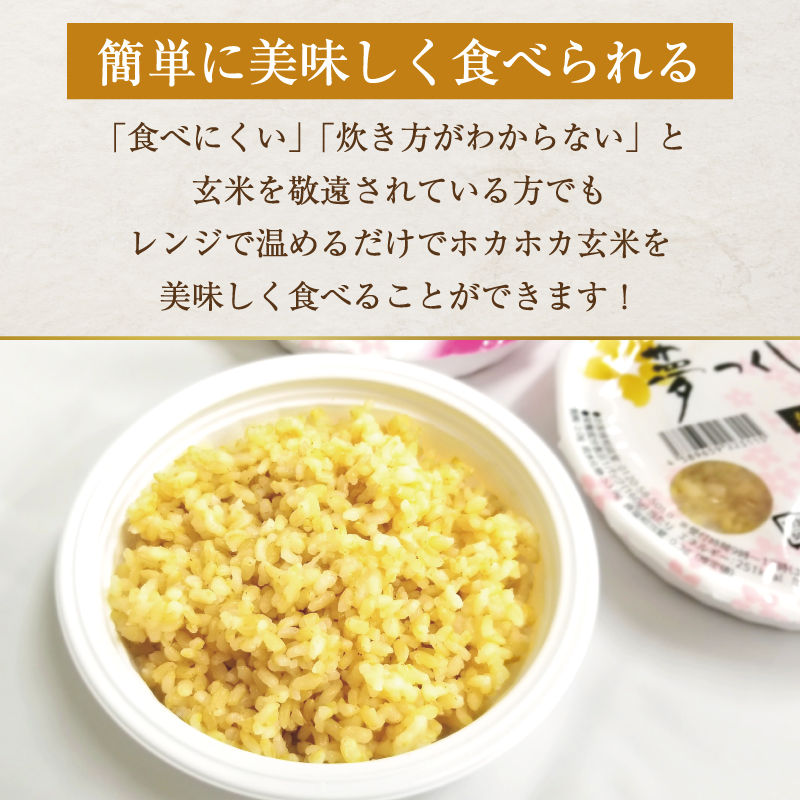 福岡県添田町のふるさと納税 夢つくし玄米PREMIUMパックごはん 160g×24食 [a7414] 酒見食品工業株式会社 ※配送不可：離島【返礼品】添田町 ふるさと納税