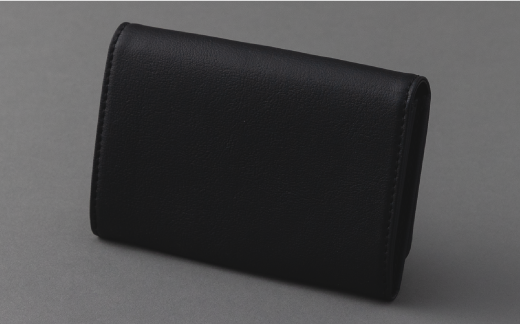 りんごレザー RingoLeather(登録商標) CARD CASE 3pocket 【 黒