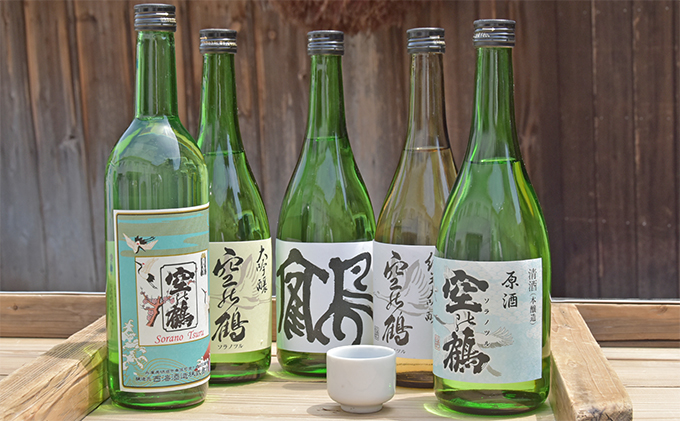 兵庫県明石市のふるさと納税 日本酒4種＋ライスワイン　720ml　5本セット