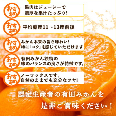 10Kg 有田みかん 秀 自消費用安全栽培 限定品 濃厚 日本一 産直 果物
