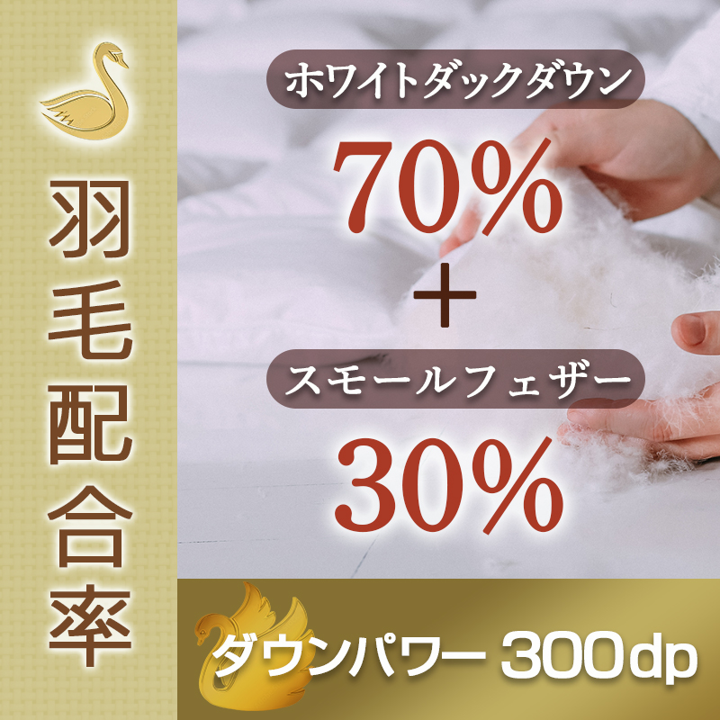 洗えるダウンケット ホワイトダック70%(ブルー)【S】_MK-E101|ルヴェラ株式会社