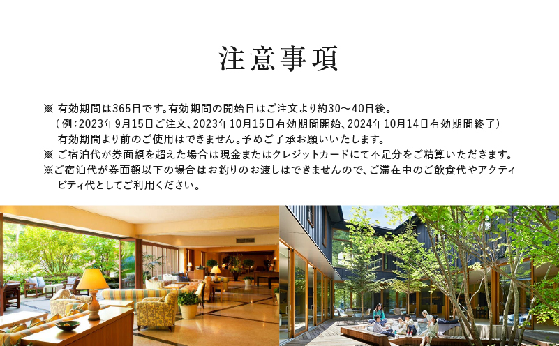 軽井沢 星野リゾート ふるさと納税宿泊ギフト券(150,000円分