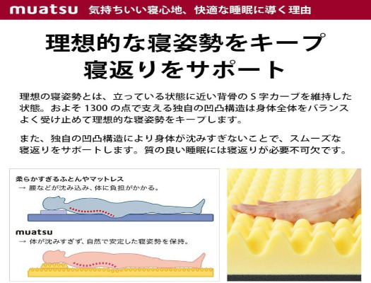 山梨県市川三郷町のふるさと納税 【昭和西川】ムアツふとん　スリープスパ　BAＳIＣ　シングルサイズ [5839-1153]