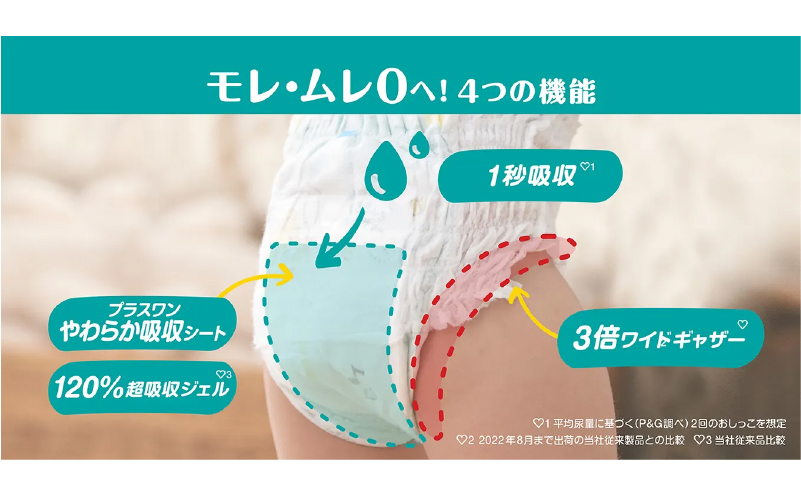 パンツタイプ] パンパース 「 さらさらケア 」 8パック[ Pampers