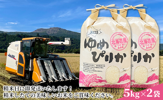 北海道伊達市のふるさと納税 先行予約 2ヵ月 定期便【令和6年度】 北海道 伊達産 ゆめぴりか 10kg 精米