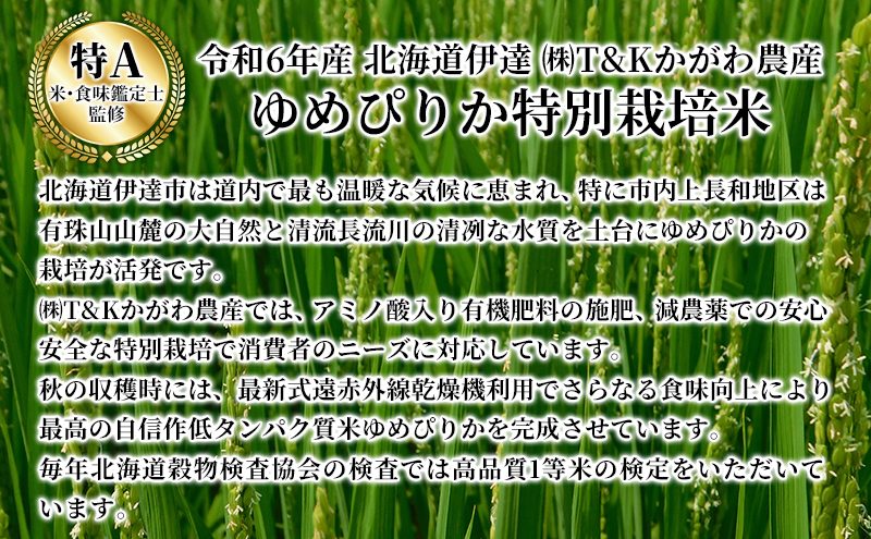 6ヵ月 定期便【令和5年度】 北海道 伊達産 ゆめぴりか 10kg 精米