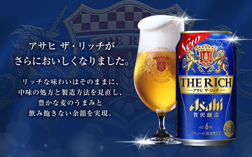 茨城県守谷市のふるさと納税 アサヒ贅沢ビール【ザ・リッチ】350ml×24本(1ケース)