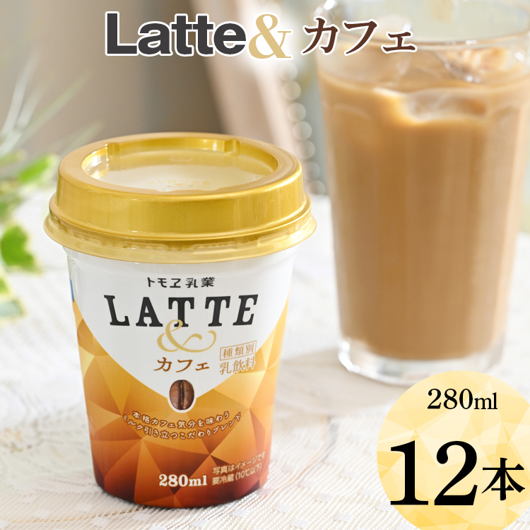 Latte& カフェ 12本 ※着日指定不可 | 飲み物 飲料 ドリンク カップ飲料 ラテ カフェラテ ラテ ドリンク _DT03