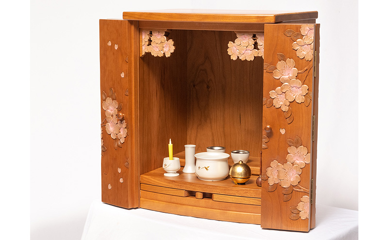 軽井沢彫り 花台 飾り台 大坂屋家具店 軽井沢彫り 花台 飾り台 大坂屋家具店