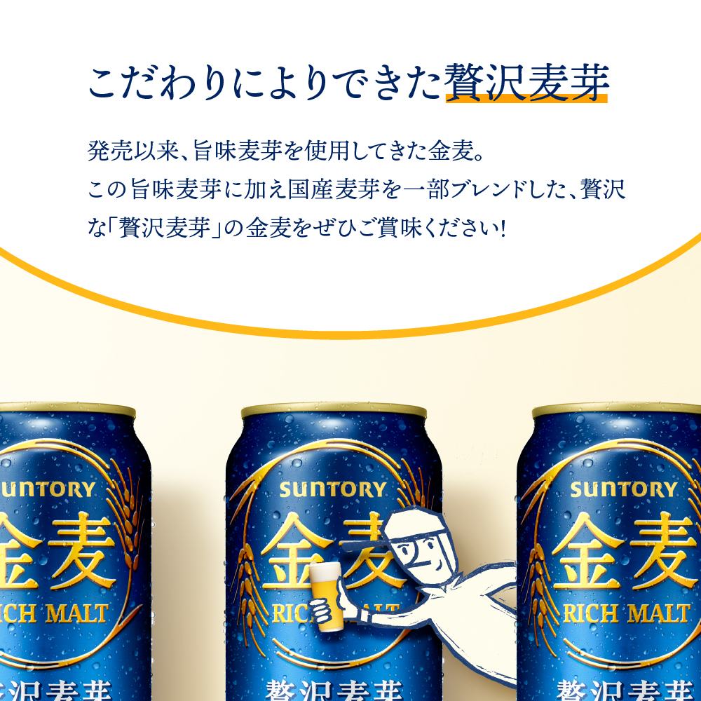 SUNTORY サントリー 金麦 ３５０ml×５０本 - 酒