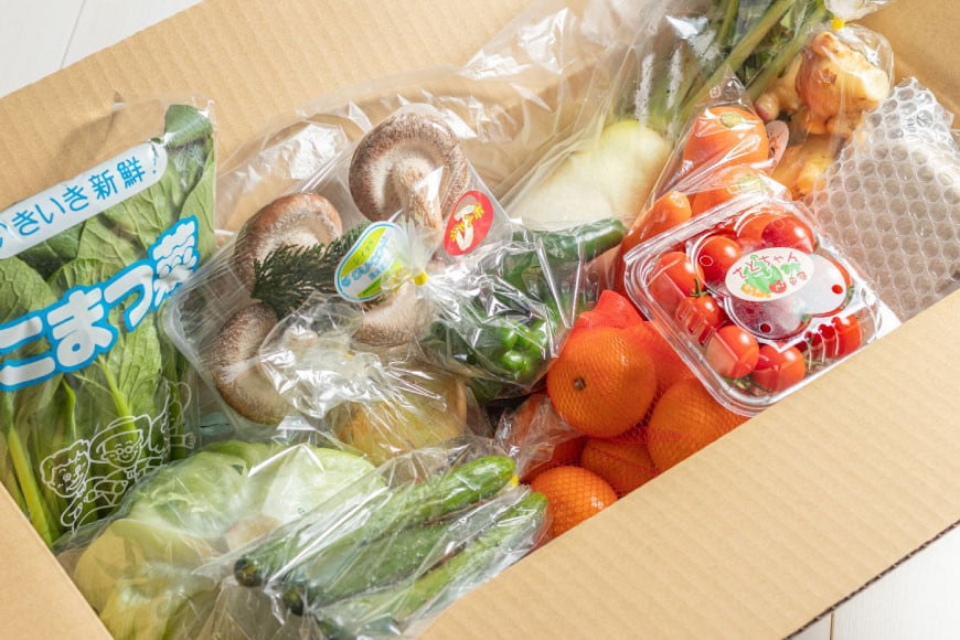 長崎県島原市のふるさと納税 AA025野菜・フルーツ・卵　旬のお任せ　Aセット