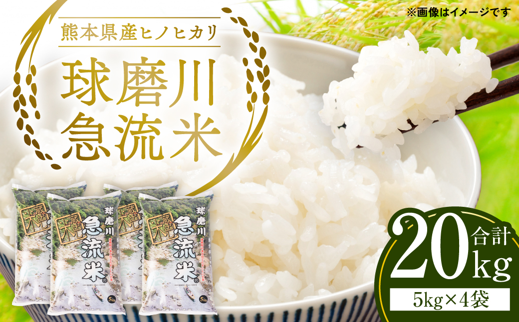 令和5年産】熊本県産 球磨川急流米 ヒノヒカリ 5kg×4袋 合計20kg / 熊本県八代市 | セゾンのふるさと納税