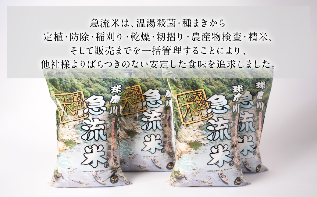 令和5年産】熊本県産 球磨川急流米 ヒノヒカリ 5kg×4袋 合計20kg / 熊本県八代市 | セゾンのふるさと納税