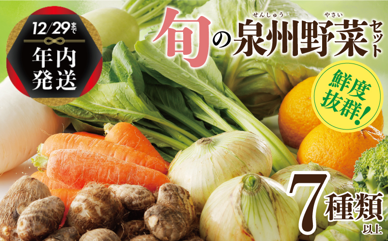 [年内発送]旬の野菜セット 詰め合わせ 7種類以上 国産 新鮮 お試し おまかせ お楽しみ 年内お届け 005A443y