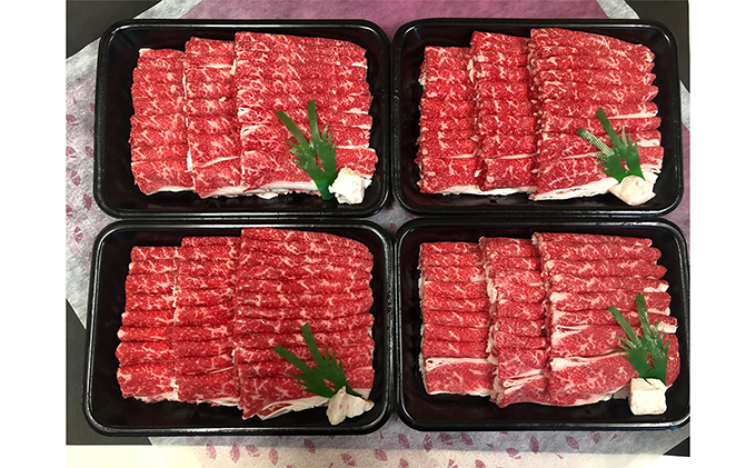 【岐阜県瑞穂市】飛騨牛 バラ しゃぶしゃぶすき焼き用4kg|牛肉 お肉 バラ肉 和牛 ※離島への配送不可