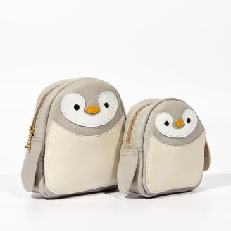 京都府長岡京市のふるさと納税 手作りレザーペンギンポーチ (小) 1個｜カバンやズボンに付けられます [1492]