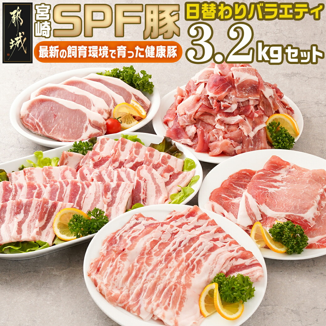 「宮崎SPF豚 」日替わりバラエティ3.2kgセット_16-
