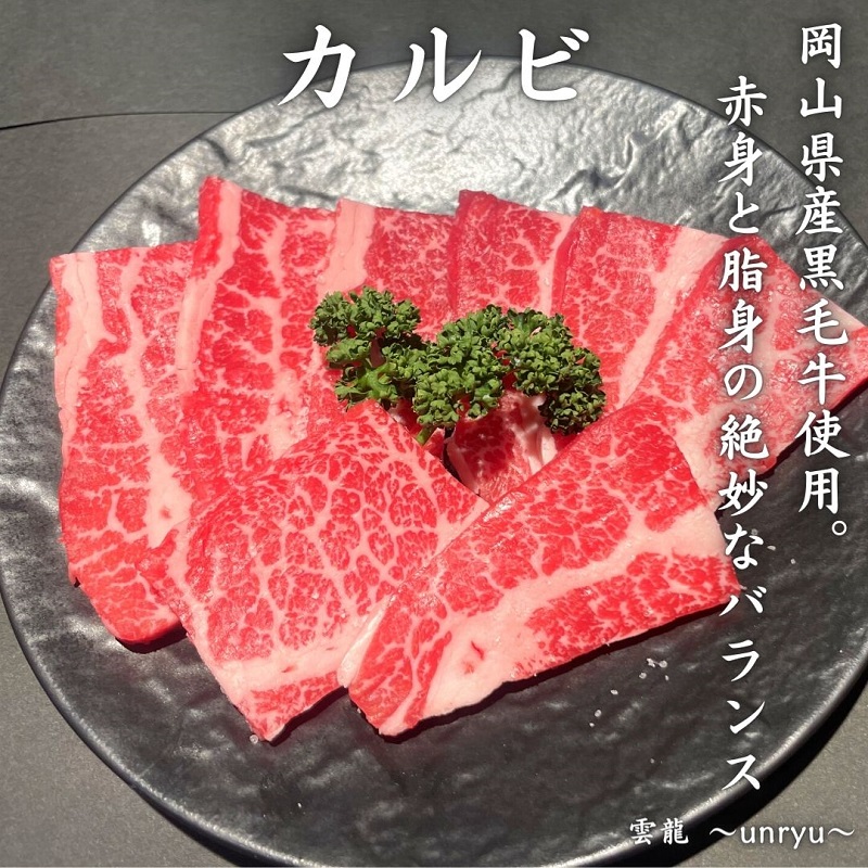 黒毛和牛 焼肉 セット 合計約930g カルビ ハラミ 牛セセリ【雲龍