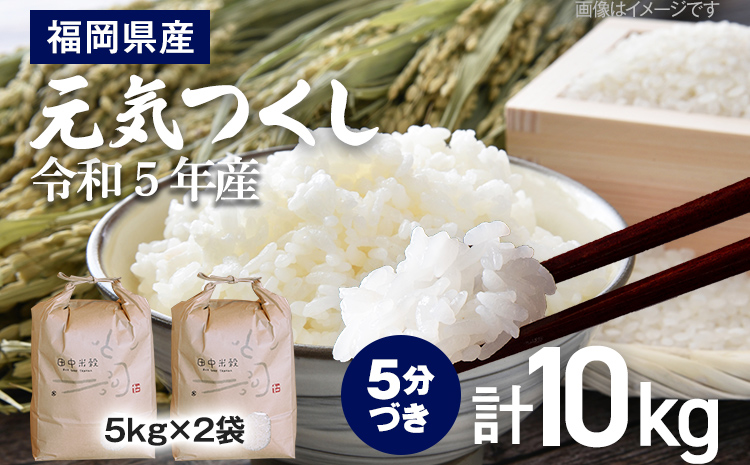 令和5年産】 福岡県 大木町産 元気つくし 5分づき 10kg (3～7分付米は玄米10kgより都度精米を行うため、お届け重量は10kg以下となります。詳細はページ内よりご確認ください)  BC02_5b / 福岡県大木町 | セゾンのふるさと納税