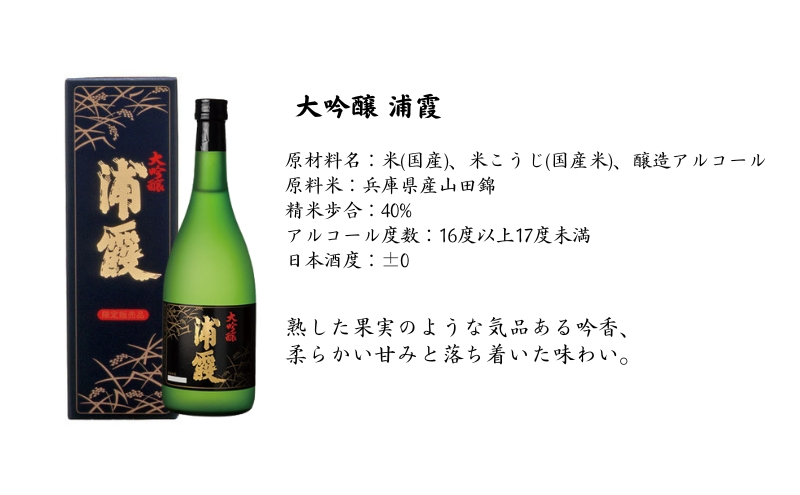 山田錦純米大吟醸 浦霞｜浦霞醸造元 株式会社佐浦 -12号酵母発祥