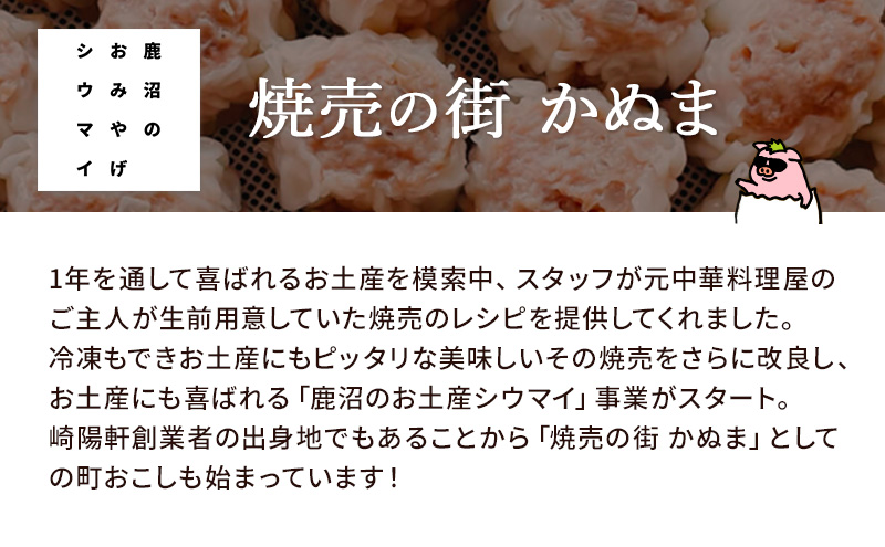 栃木県鹿沼市のふるさと納税 冷凍　特製豚シウマイ8個入り×2パック＋20個入り×1パック 計3パック 焼売 加工品 惣菜 シュウマイ 国産豚 赤身肉 笑福シウマイ 低脂質