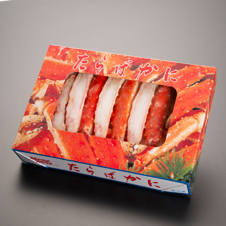 ギフト（ 化粧箱発送 ）本たらばがに カット済 ボイル 1kg カニ