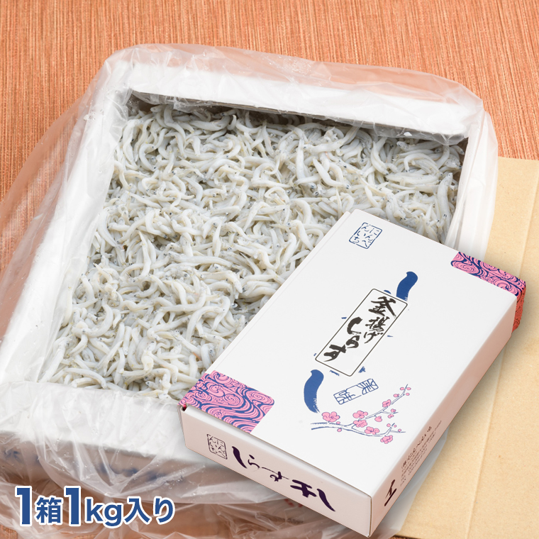 釜揚げしらす しらす干し 交互 定期便 (1kg×12か月) 天然