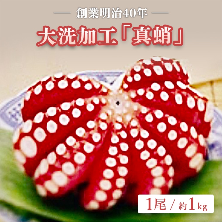 【茨城県大洗町】創業明治40年 大洗加工 真蛸 1尾 約1kg 茨城県 大洗 たこ 蛸 タコ