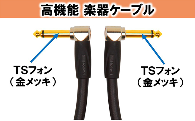 静岡県浜松市のふるさと納税 【Roland純正】高品質楽器ケーブル 30cm/RIC-G1AA【配送不可：離島】 雑貨 日用品