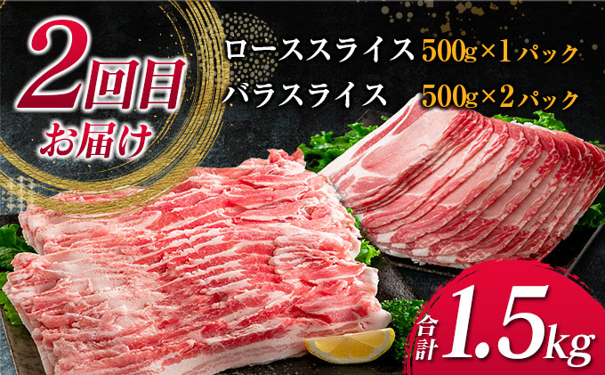 宮崎県日南市のふるさと納税 数量限定 3か月 お楽しみ 定期便 宮崎県産 豚肉 しゃぶしゃぶ スライス 焼肉 セット 総重量4.5kg ポーク 国産 食品 豚バラ 豚ロース おかず お弁当 おつまみ ご褒美 お祝い 記念日 BBQ 万能食材 詰め合わせ 食べ比べ お取り寄せ グルメ 冷凍 日南市 送料無料_GE6-23