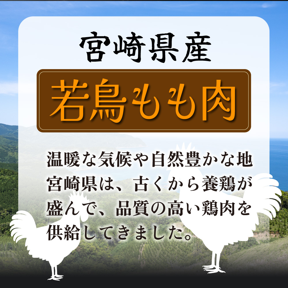 宮崎県串間市のふるさと納税 KU365 便利な小分け10袋！宮崎県産若鶏もも肉 計3kg（300g×10袋）【スーパーほりぐち】