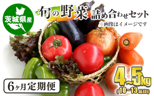 【茨城県守谷市】【定期便】 旬の野菜詰め合わせセット 隔月6ヶ月