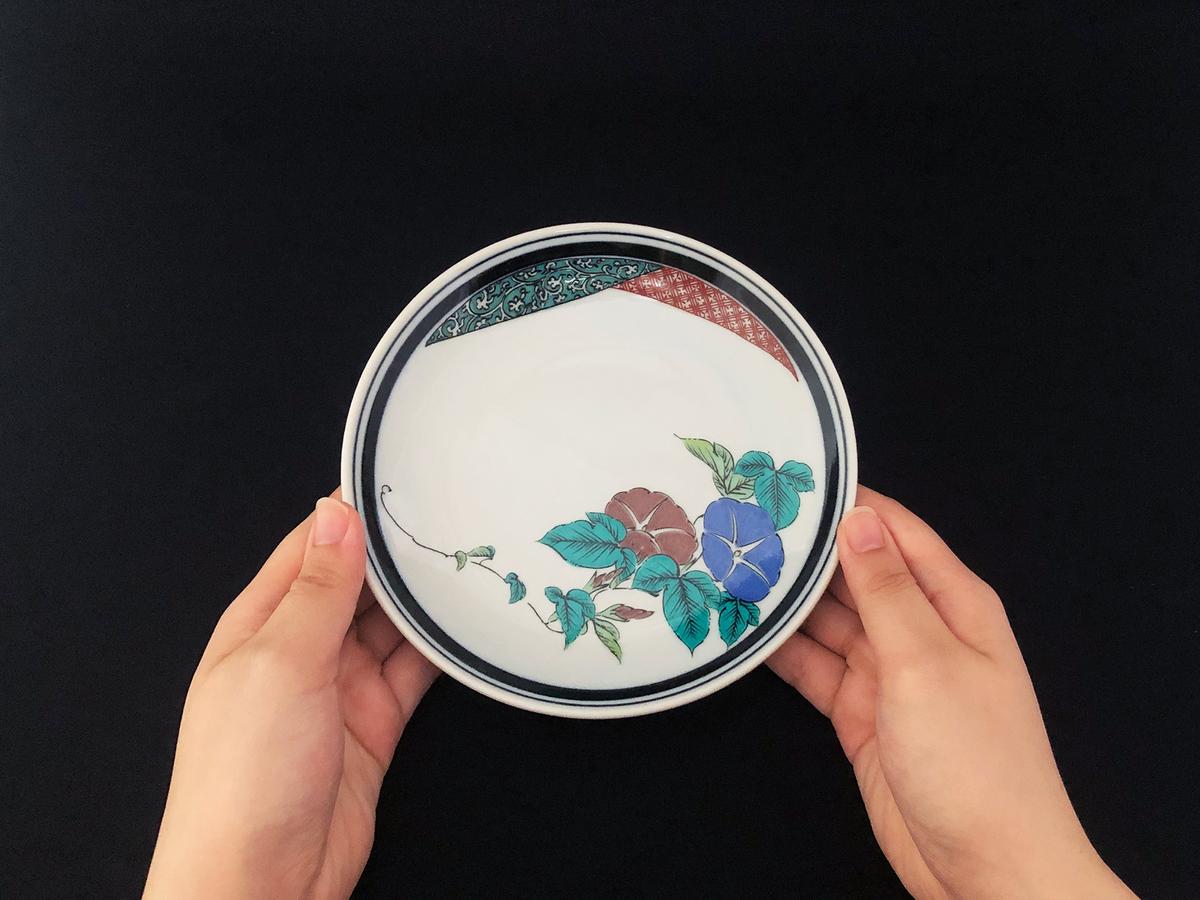 九谷焼 5.5号皿揃 草花絵変り （5枚セット）a01 食器 キッチン