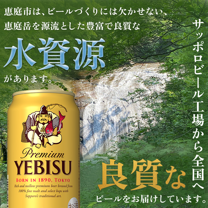 北海道恵庭市のふるさと納税 サッポロ　ヱビスビール　500ml×24本【300072】