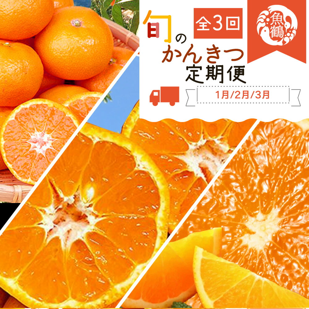 【和歌山県有田郡湯浅町】G60-T32_【定期便 全3回】紀州和歌山産旬の柑橘セット(みかん・ポンカン・清見)
