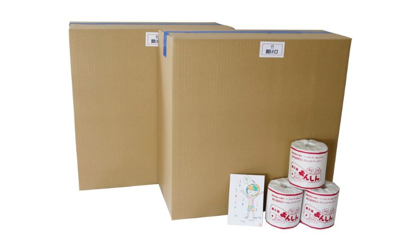 【新潟県十日町市】トイレットペーパーダブル100個【障がい者支援の返礼品】(50個入り×2箱) 雑貨 日用品 生活支援 サポート