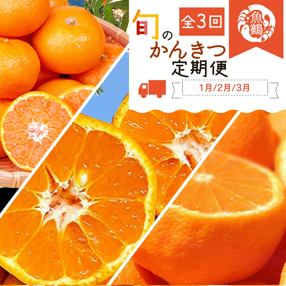 【和歌山県有田郡湯浅町】G60-T43_【定期便 全3回】紀州和歌山産 旬の柑橘セット(みかん・ポンカン・紀州デコ)