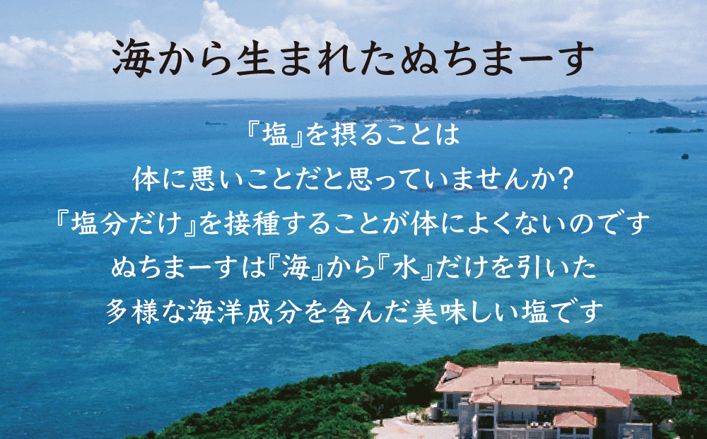 沖縄の海塩「ぬちまーす」シンプルセット（寄附確定から7日程度