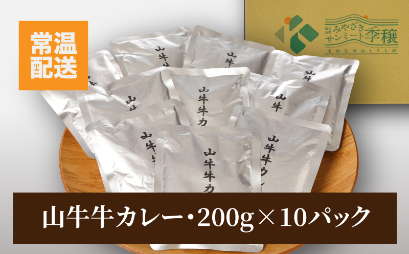 宮崎県木城町のふるさと納税 ★スピード発送!!７日～10日営業日以内に発送★＜「山牛」のオリジナルカレー10パックセット＞ K16_0012_1