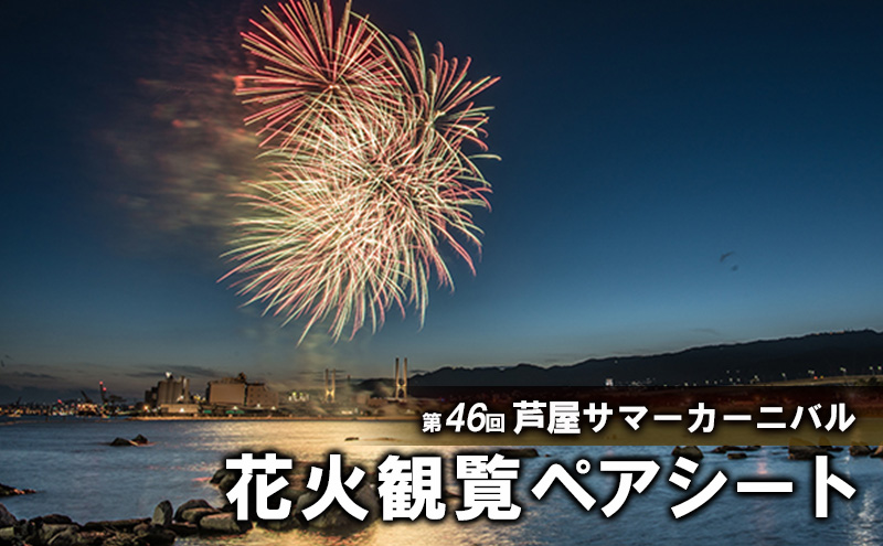 兵庫県芦屋市のふるさと納税 第46回芦屋サマーカーニバル　花火観覧ふるさとペアシート　2024年7月27日開催［兵庫 関西 花火大会 ペアチケット]