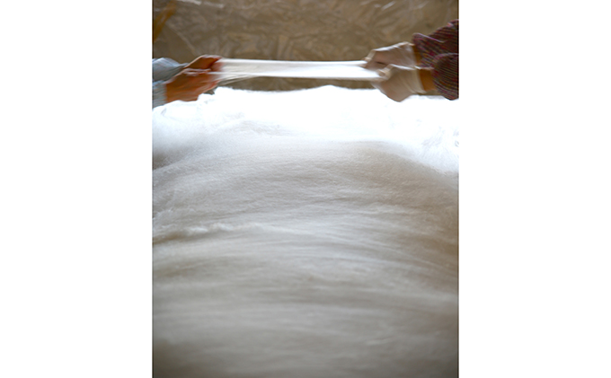 滋賀県米原市のふるさと納税 「近江真綿」角真綿作り・手引き体験