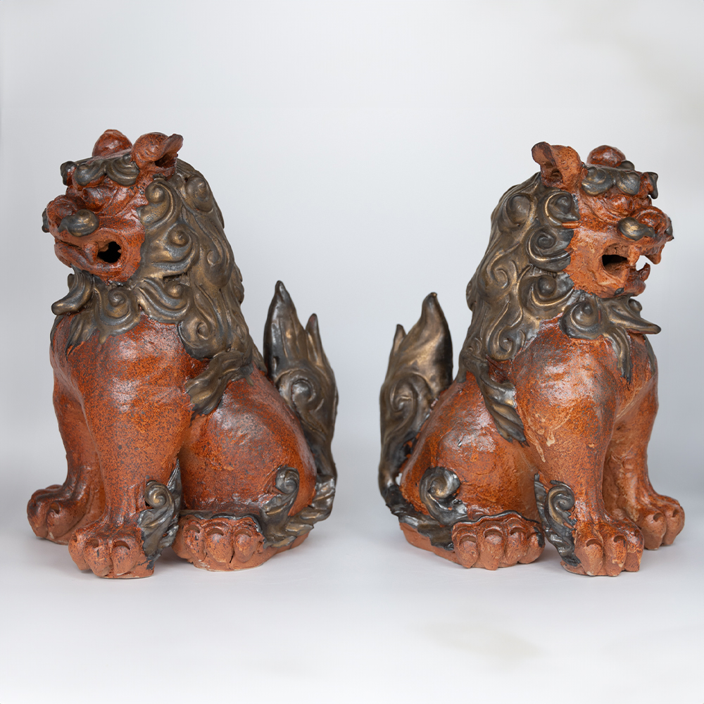【好評にて期間延長】 大 シーサー 南風窯】陶芸品 沖縄 セゾンの | 沖縄県南風原町 / 工芸品