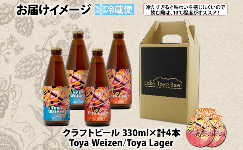 北海道 洞爺湖 発 クラフトビール 2種 飲み比べ 計4本